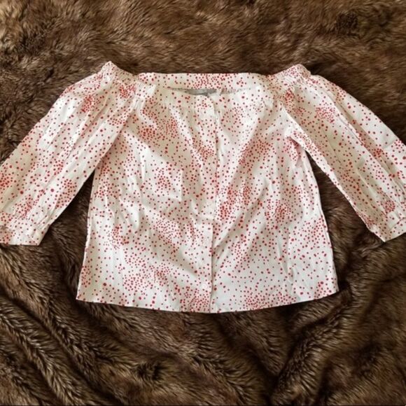 ✨HP✨H&M Off-the-shoulder Blouse✨ - Picture 4 of 4